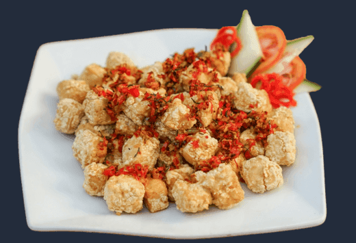 Fried Tofu in Salt & Chili Sauce