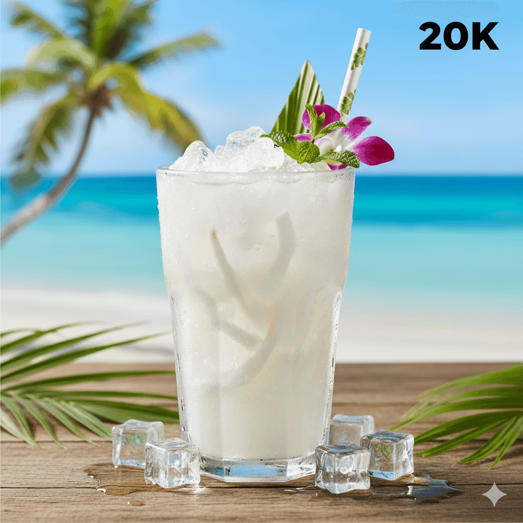 Ice Coconut In Glass